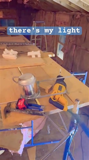 Showing step one of Halo Lights Install #installation #lights #electrical #blocking #wiring #jobsite