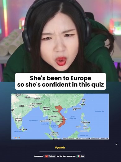 She's been to Europe, so she's confident in this quiz #europe #quiz #unexpected #funny #vietnam #italy #hachubby