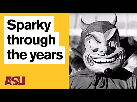 Evolution of Sparky the mascot: Arizona State University (ASU)