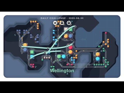 mini motorways (daily challenge 2025 08 30) [no commentary gameplay]