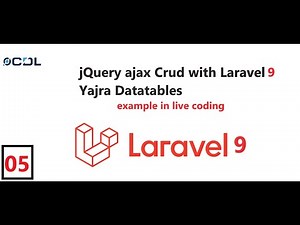 (05) jQuery ajax Crud with Laravel Yajra Datatable l Display Server Side Validation on Client Side
