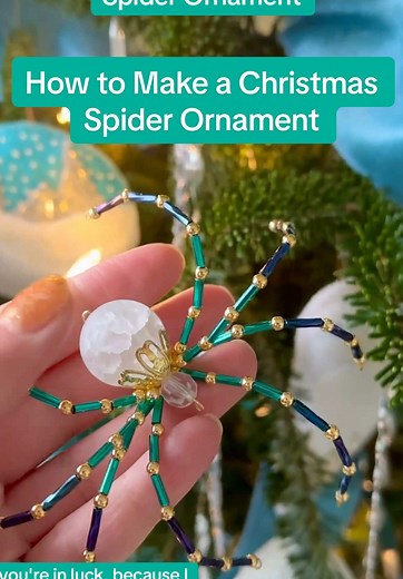 Beaded Christmas Spider Ornament DIY Guide