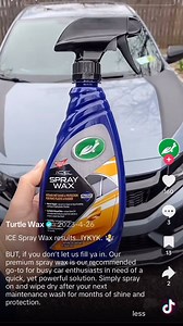 ICE Spray Wax results. BUT, if you don’t let us fill ya in. Our premium spray wax is our recommended go-to for busy car enthusiasts in need of a quick, yet powerful solution. Simply spray on and wipe dry after your next maintenance wash for months of shine and | Turtle Wax | Facebook