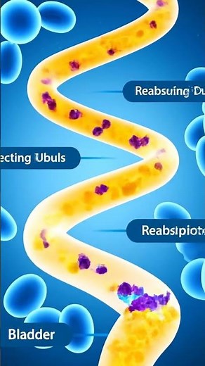 How Kidneys Filter Blood & Produce Urine 3D Medical Animation #kidneyfunction #Shorts #humanbody