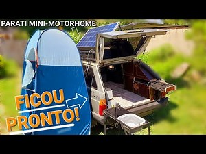 TOUR COMPLETO NA PARATI MINI-MOTORHOME ANTES DE CAIR NA ESTRADA!