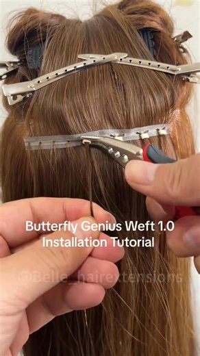 7.3K views | Our Twin Tab Butterfly Genius Weft Extensions are comfortable and natural to wear, made from 100% Remy hair with intact cuticles. They can be used to create a high ponytail and are available in various colors. Each weft weighs 100g and is 80cm wide. #butt | Teresa1s | Facebook