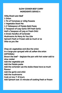 SLOW COOKER BEEF CURRY (PATAKS)