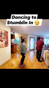 Don't know the name of the dance, but it's a fun one. We will post a slow version of this dance on reels. #linedance #goodvibesonly #stumblinin #dance #coupledance | Brian and Marissa
