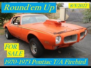 FOR SALE 1970 1973 Pontiac Trans Am Firebird