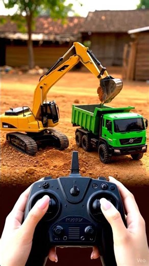 POV: Loading Dirt with RC Excavator & Dump Truck | Ultra Realistic Construction Scene
