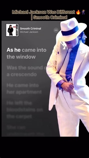 Michael Jackson Was Different 🔥🕺 | Smooth Criminal #michaeljackson #lyrics #lyricvideo #viral