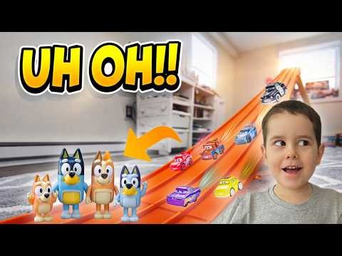 Disney Cars Ramp CRASH into Bluey! 😱
