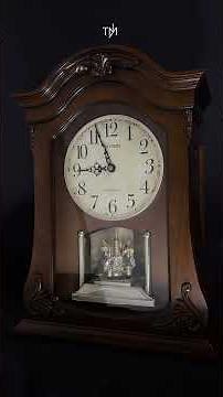 Rhythm "WSM Luminous Queen Mantel" Wooden Chiming & Musical Mantel Clock - CRH227UR06