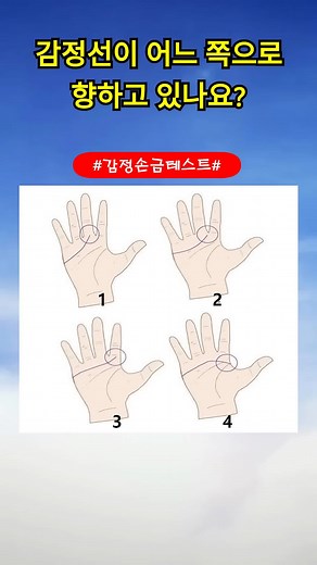 감정선 테스트로 성격 알아보기