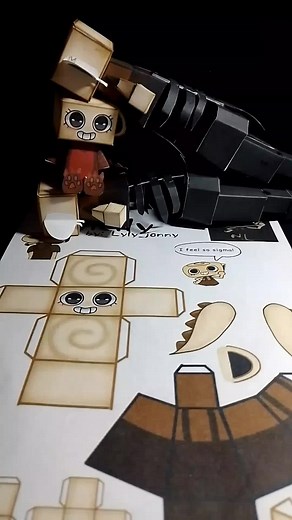 Dandy's World Shelly: Tutorial de Papercraft