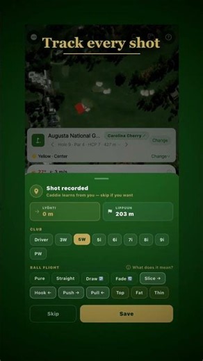 Caddie+Training 3.0 — Your AI golf coach in your pocket ⛳️ #Shorts