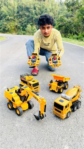 Rc Mixer Truck & jcb Exavatore Dumper Truck Unboxing Tasting 😛