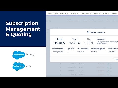 Subscription Management & Quoting With #Salesforce CPQ + Billing