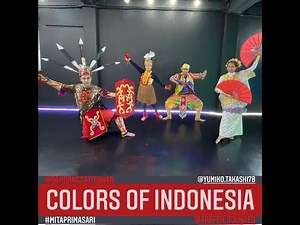 Colors of Indonesia - Line Dance (Demo). Choreo by. Bambang, Yumiko, Arefen (Nawal), Mitha