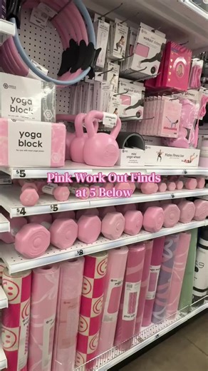 Explore Pink Workout Finds at 5 Below