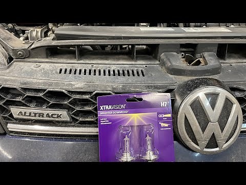 Vw Golf headlamp bulb replacement