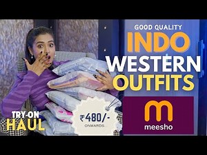 I tried *INDO WESTERN* outfits from MEESHO | Tryon | Honest Review | gimaashi