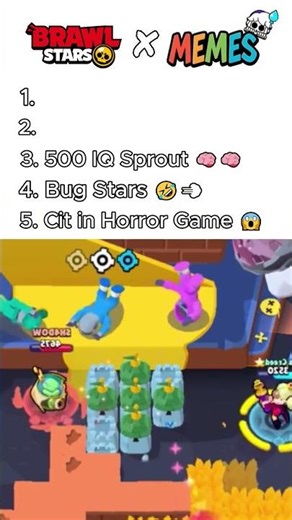 The End😂 THE BEST 5 Memes in Brawl Stars!🔥 #brawlstars #brawlstarstiktok #бравлстарс