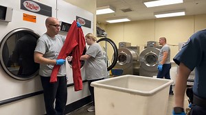 Before the cadets of RSBT 5-23 graduate today, they had the opportunity to visit the Omega Supervision Sanction Center where they learned proper search techniques and cell extraction protocols from seasoned officers. | Arkansas Department of Corrections
