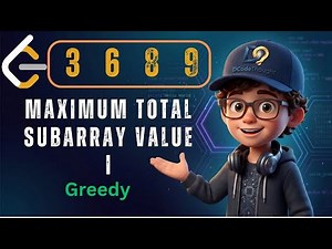 LeetCode 3689: Maximum Total Subarray Value I | O(N) Greedy Trick | ‪@DCodeThought‬