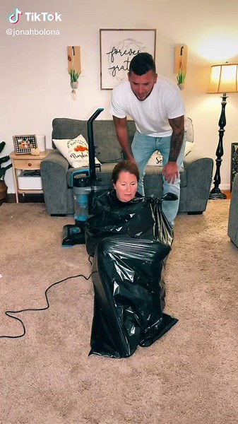 Hilarious Vacuum Challenge Prank with Mom and Son!