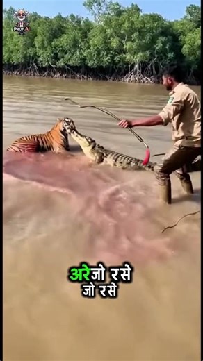 😱🐯 Tiger Attacked by Swamp Crocodile — Dramatic Rescue! #WildBattle #OMGScene