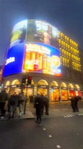 Piccadilly Circus on New Year’s Eve 2025￼