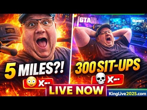 5 MILES OR FAIL?! 😳🔥 300 SIT-UPS LIVE + GTA 6 NEWS, COD, GAMING TALK 🎮💪