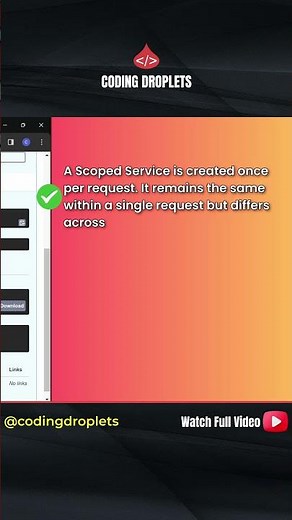 Scoped Service in ASP.Net #aspnetcore #aspnetcorewebapi