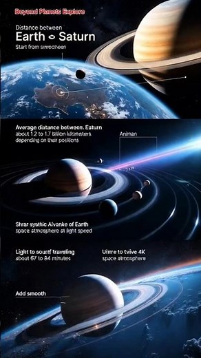 How Far is Saturn from Earth? 😱 | Earth to Saturn Distance Explained #Shorts