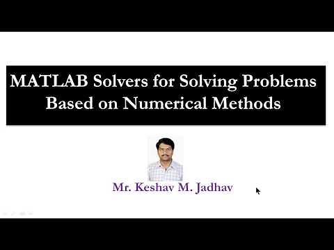MATLAB Solvers for Numerical Methods
