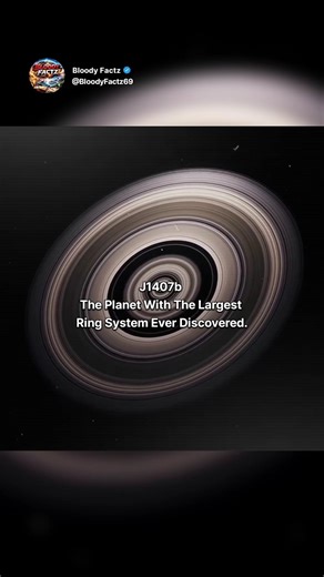 The Planet With The Largest Ring System Ever Discovered 😱.#audio