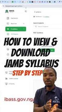 OFFICIAL JAMB 2026 FREE SYLLABUS | What to Study & What to Skip