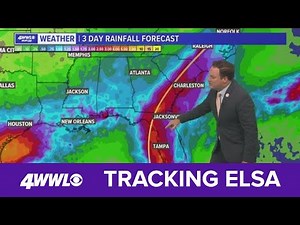 Monday Evening Update: Tropical Storm Elsa weakens over Cuba