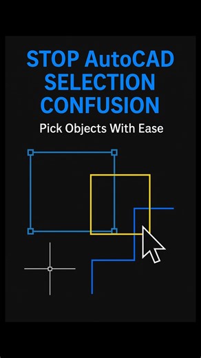 Pick the Exact Object Without the Frustration #AutoCAD #SelectionCycling