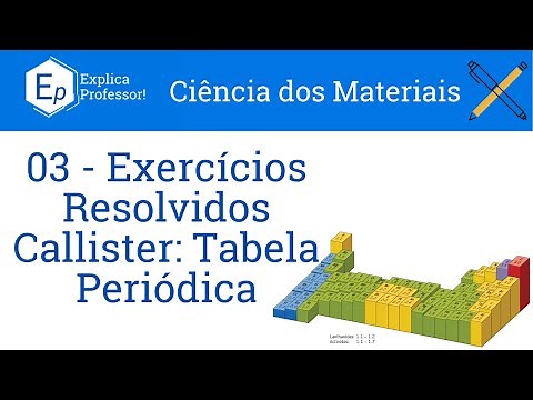 Tabela Periódica - Exercícios Resolvidos Callister (03)