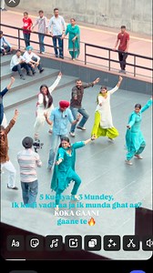 1.3M views · 10K reactions | 5 Kudiyan, 3 Mundey, Ik kudi vadh aa ja ik munda ghat aa? KOKA GAANI gaane te | Bunty Bains | Facebook