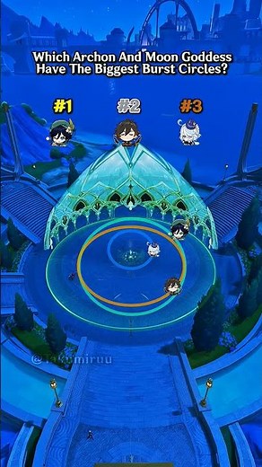 Which Archon and Moon Goddess Have the Biggest Elemental Burst Circles?