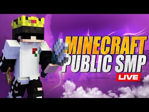Minecraft SMP LIVE || PUBLIC SMP 24/7 JAVA + BEDROCK || PLAYING IN CREEPER MC SEASON - 5 #live
