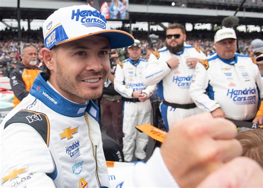 Kyle Larson had only 4-words in response to his lead lap crash at Coca-Cola 600