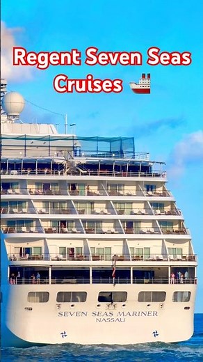 Seven Seas Mariner Sets Sail from PortMiami 🛳️ #travel #yt #vacation #cruise #shorts #youtubeshorts