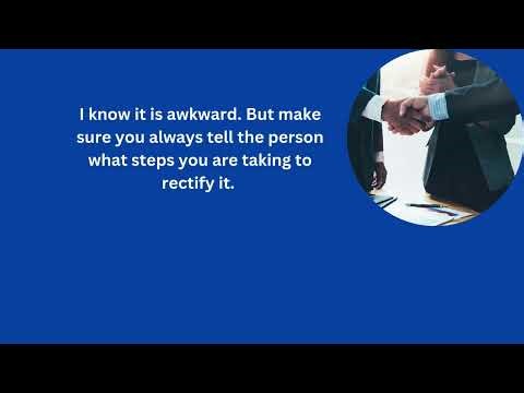 What to do if you have made a mistake at work