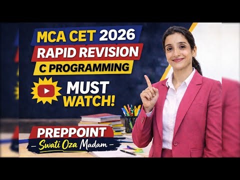Last Minute C Programming Revision ⚡ MCA CET 2026 | Score 99%ile Strategy