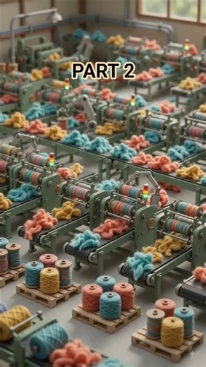 PART2|How Old Clothes Become New Fashion👗♻️ | Complete Recycling Process #textilerecycling#fyp#short