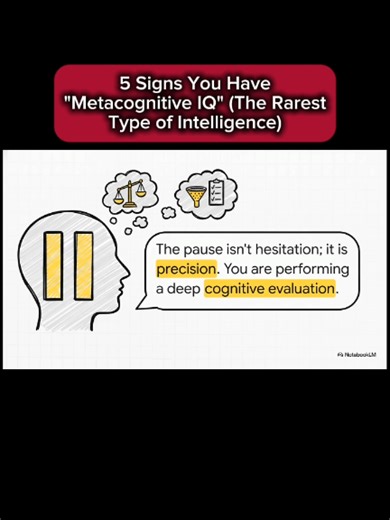 Understanding High Metacognitive IQ Through Passive Behaviors